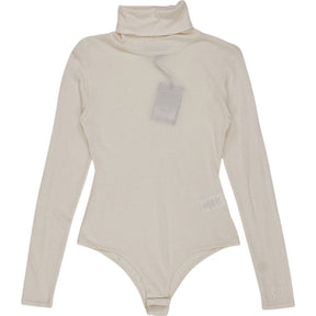 Novo Cream Silk Cashmere Bodysuit Size S