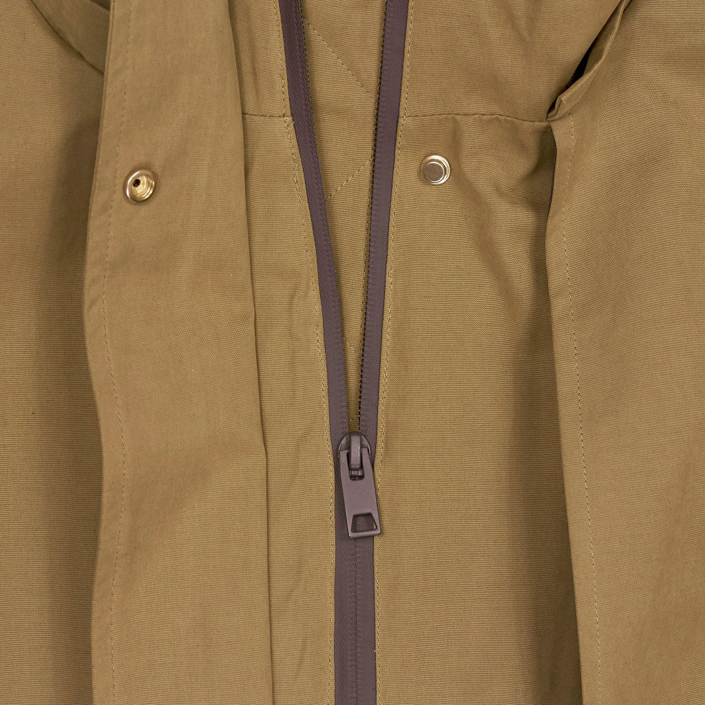 Lands' End Brown Hooded Rain Coat