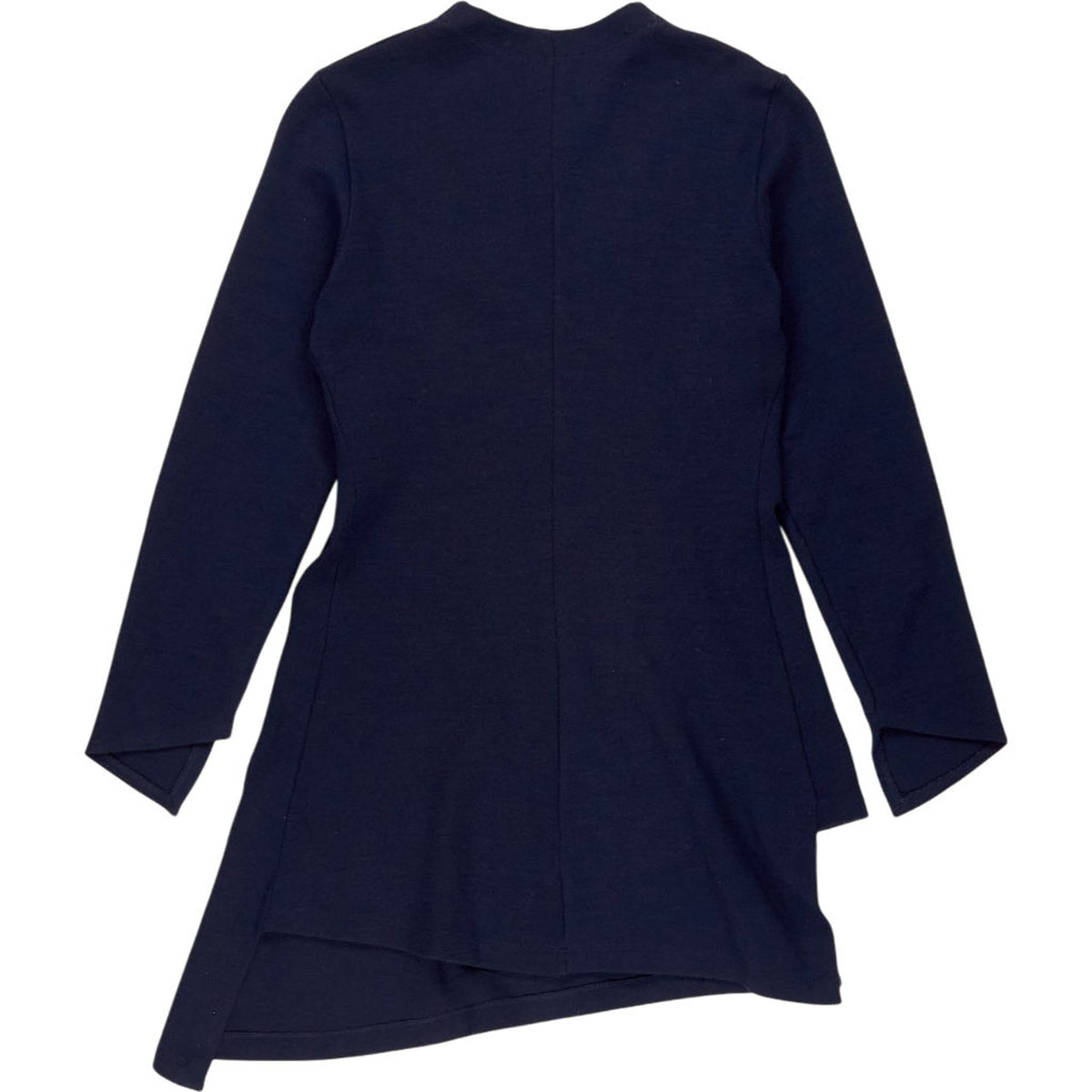 Morgane Le Fay Navy Asymmetric Wool Cardigan
