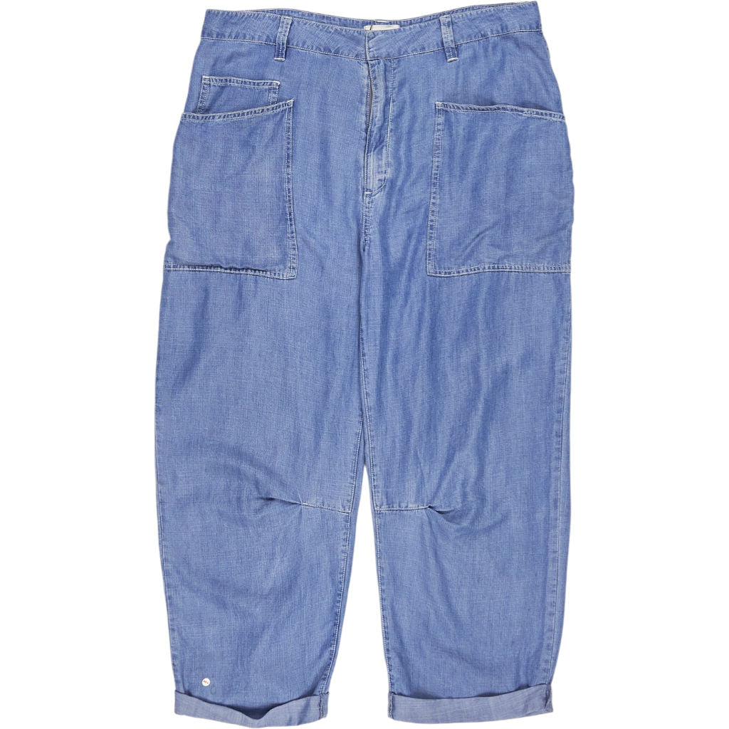 Hush Blue Denim Cargo Trousers