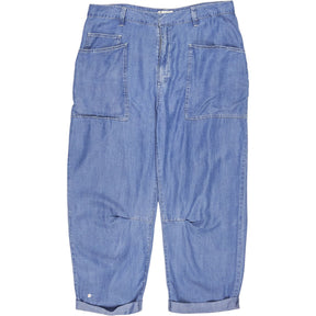 Hush Blue Denim Cargo Trousers