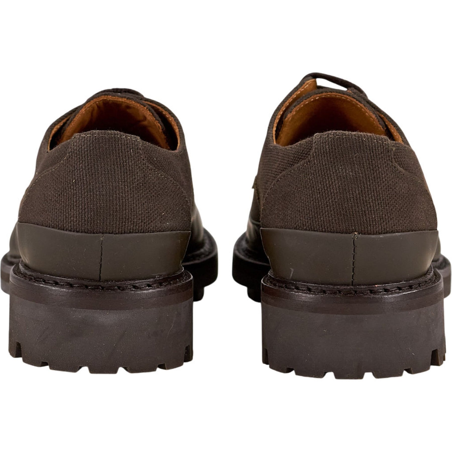YMC Brown Canvas Chunky Sole Shoes