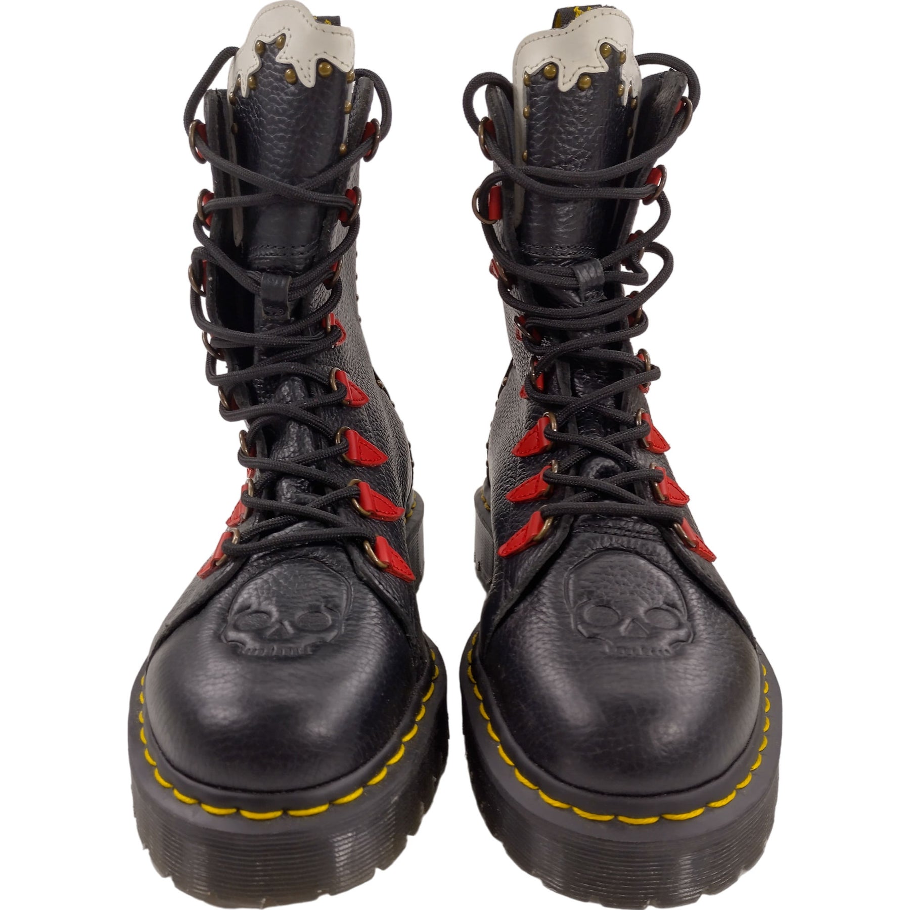 Dr. Martens Black Floral Nyberg Boots Shop from Crisis Online