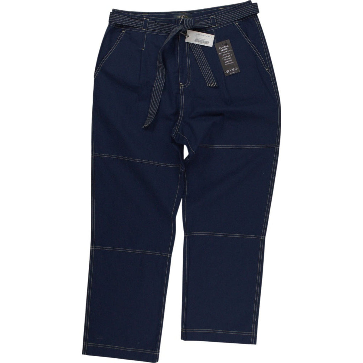 Wyse Blue Cropped Trousers