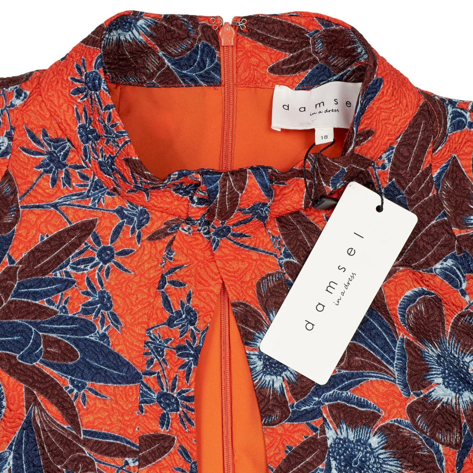 Damsel in a Dress Orange Floral Caryl Dress