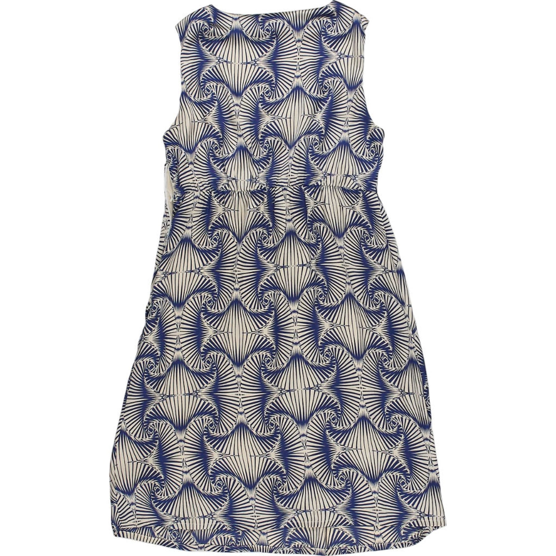 Mama Licious Blue Patterned Sleeveless Dress