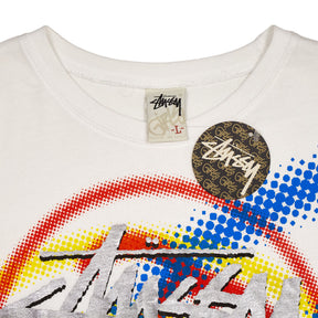 Stussy White Multicolour Girls Graphic T-Shirt