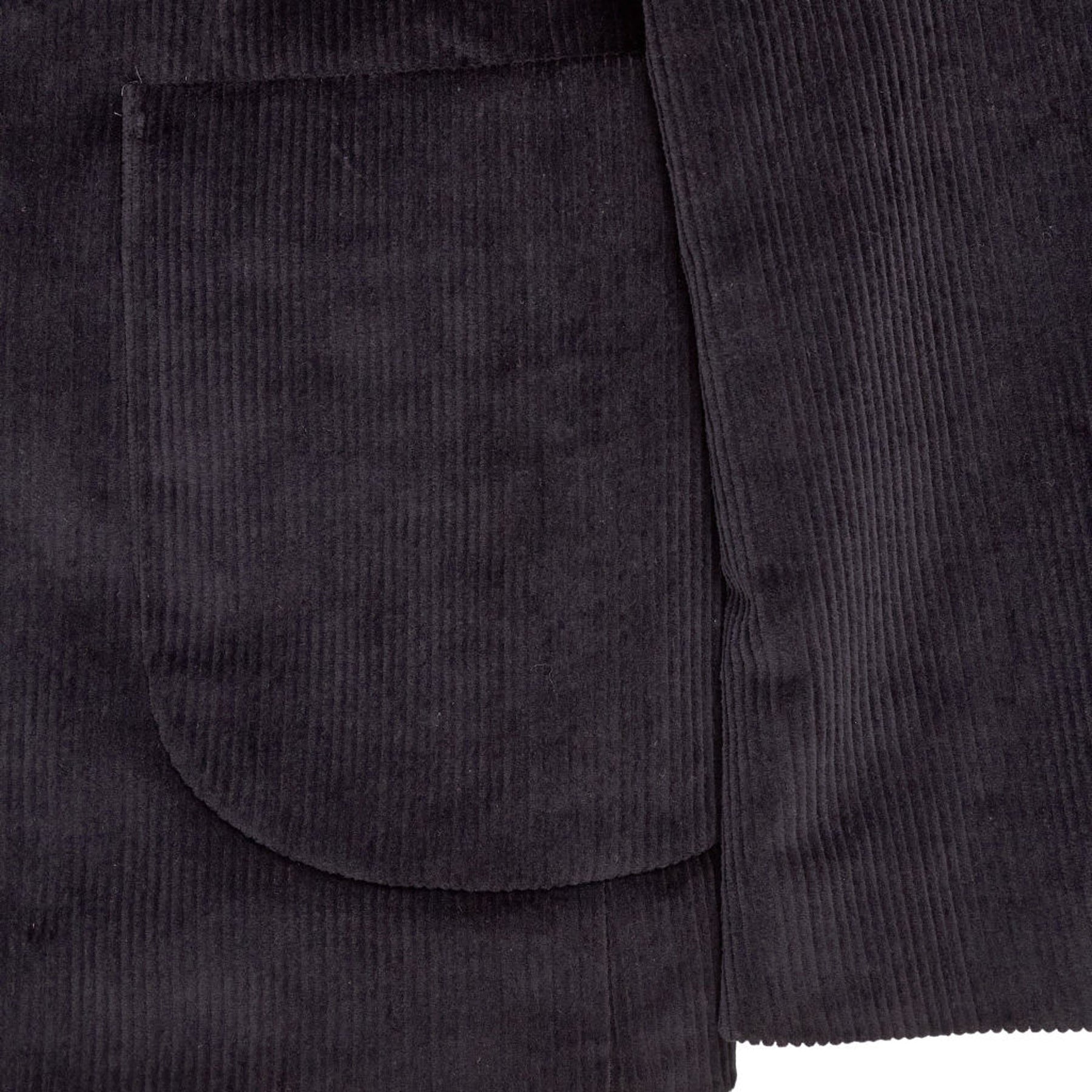 Moss Black Corduroy Slim Fit Jacket