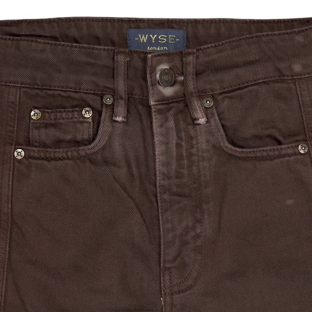 WYSE Brown Cotton Jeans