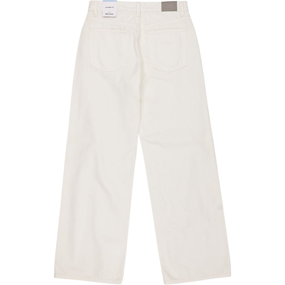 Pull & Bear White Straight Fit Jeans