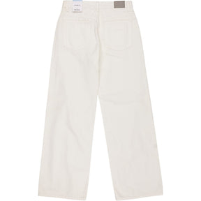Pull & Bear White Straight Fit Jeans