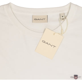 Gant White Reg Shield SS T-Shirt