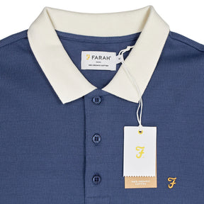 Farah Aegean Blue Clement Polo Shirt