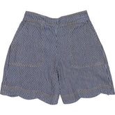 Bonté Navy Ticking Striped Mary Shorts