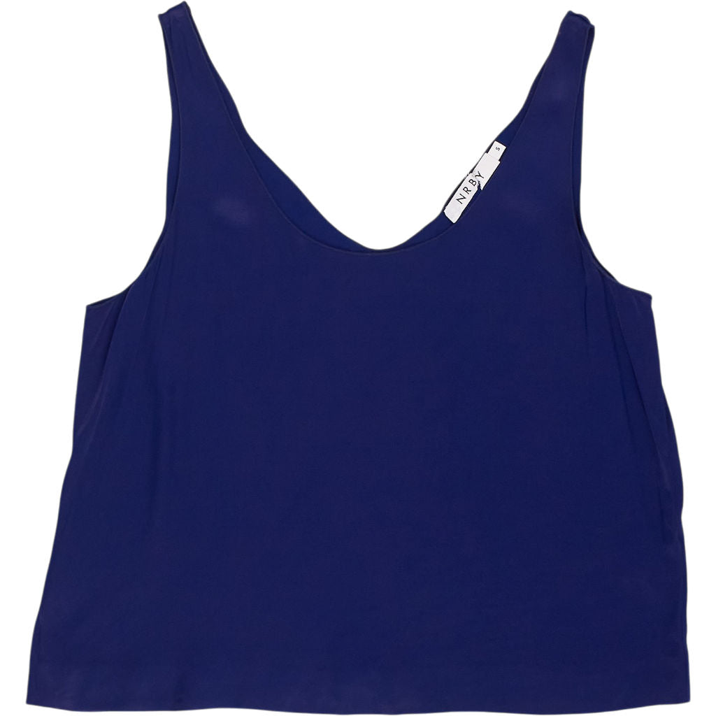 NRBY Blue Viscose Sleeveless Top