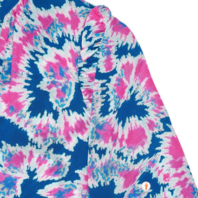 NRBY Blue Pink Floral Midi Dress