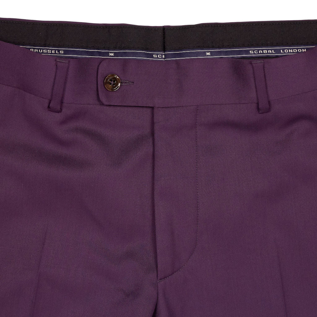 Scabal Purple Check Suit