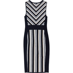 New York & Company Striped Knit Dress