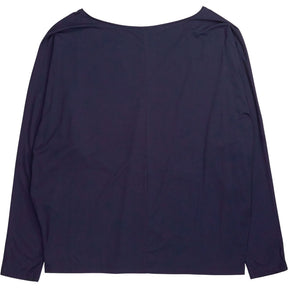 Baukjen Navy Ella Relaxed V-Neck Top