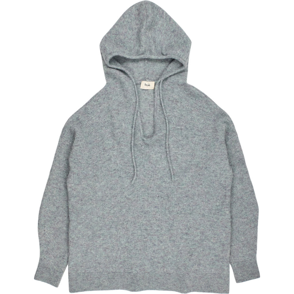 Hush Grey Hooded Knit Jumper