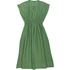 Wyse Green Elsa Linen Dress