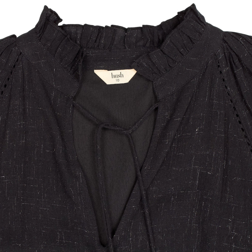 Hush Black Tiered Dress