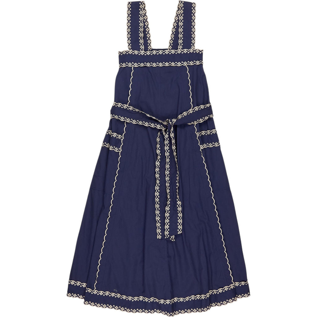Bonté Navy Embroidered Klara Dress