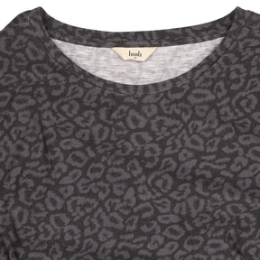 Hush Grey Leopard Suzie Tie Side Dress