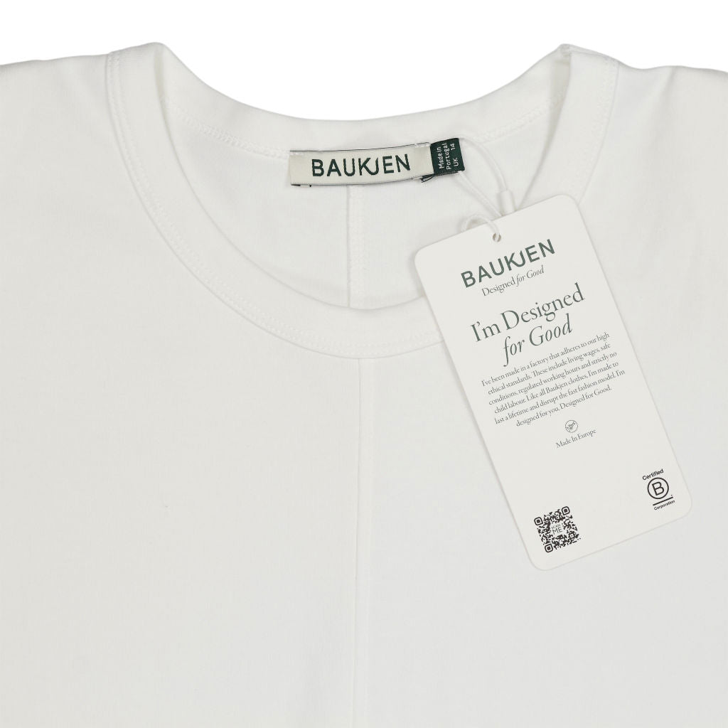 Baukjen White Adeline Organic Shoulder Pad Top