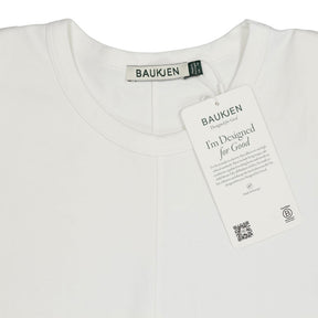 Baukjen White Adeline Organic Shoulder Pad Top