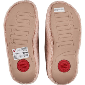 FitFlop Pink Shuv Pom Pom Clogs