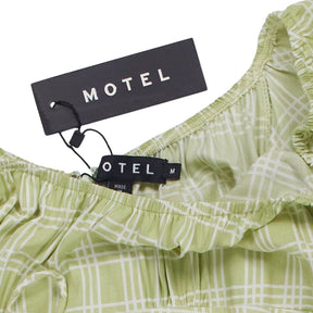 Motel Sage Check Sasi Dress