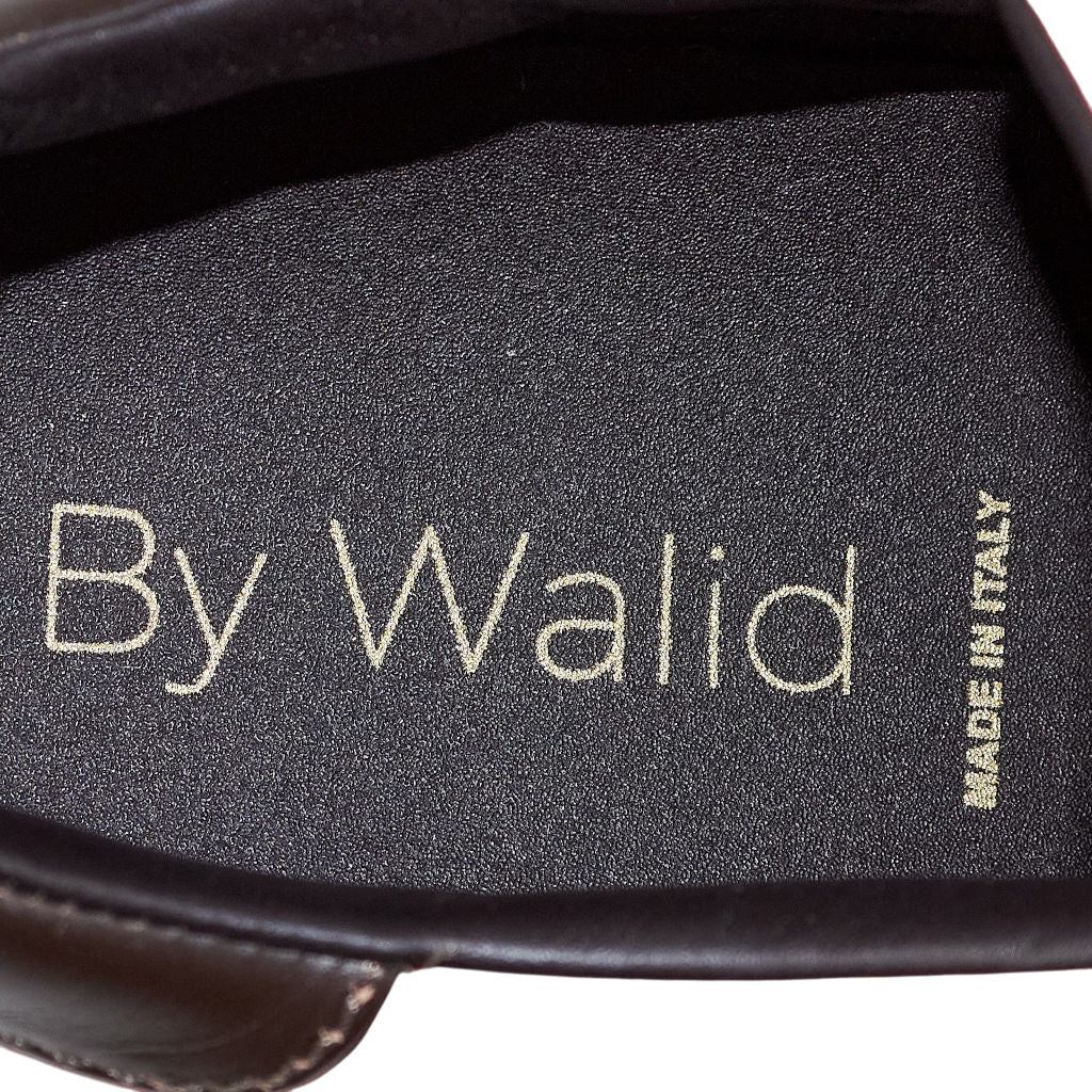 By Walid Red Silk Trainers