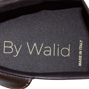 By Walid Red Silk Trainers