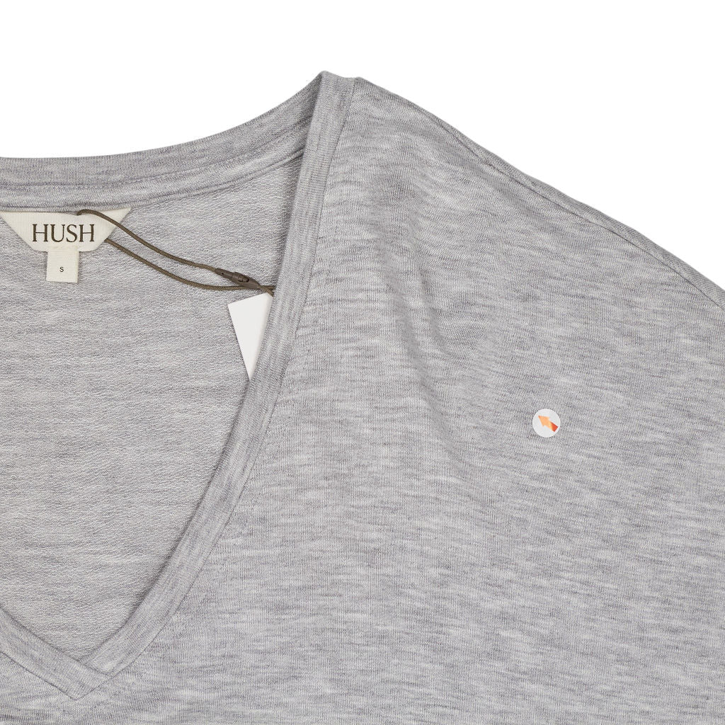 Hush Grey V-Neck Jersey Top