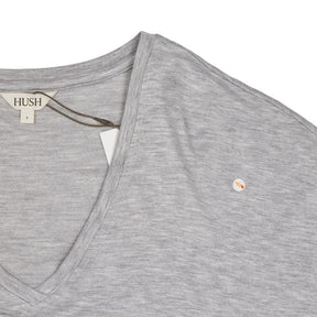 Hush Grey V-Neck Jersey Top