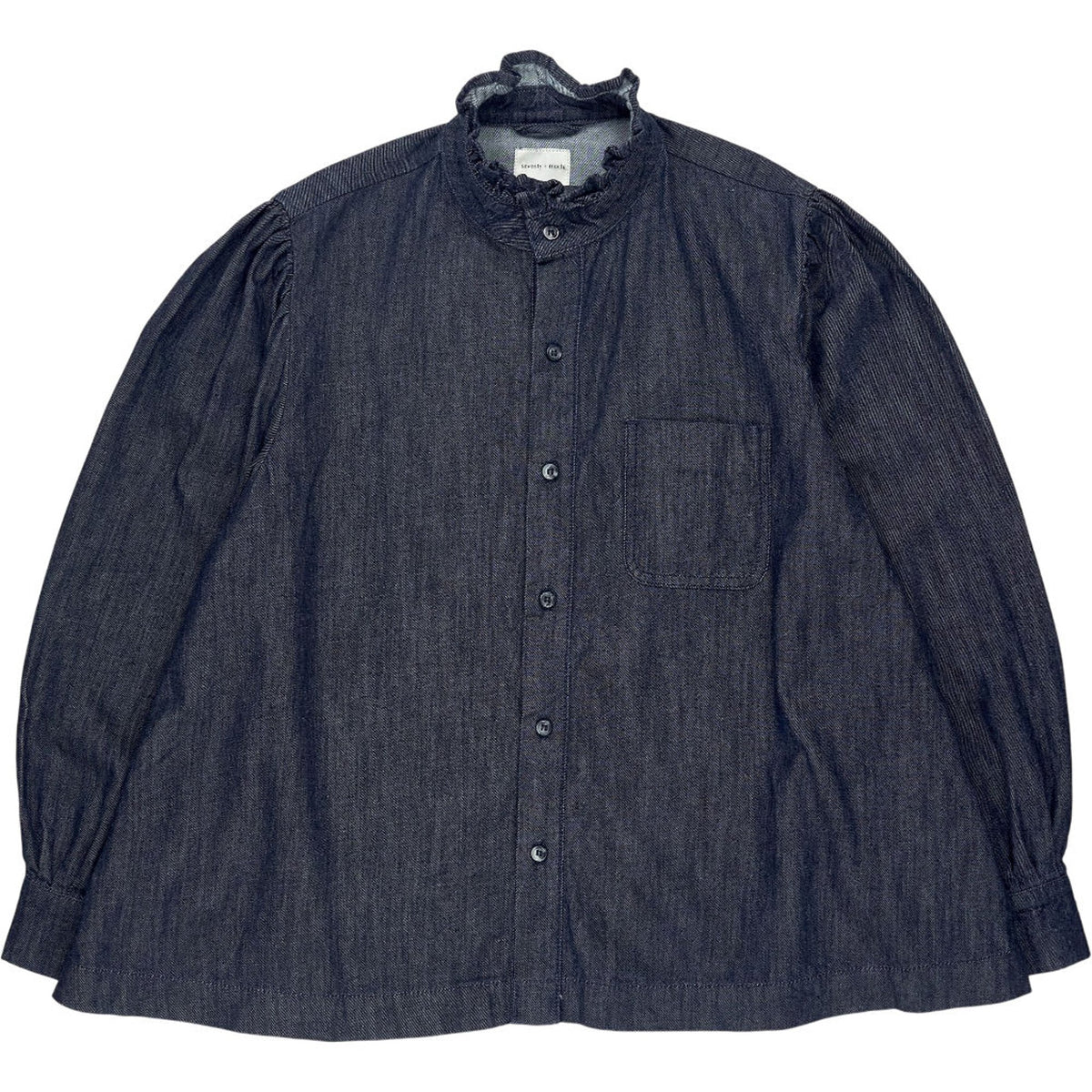 seventy + mochi Blue Denim Blouse