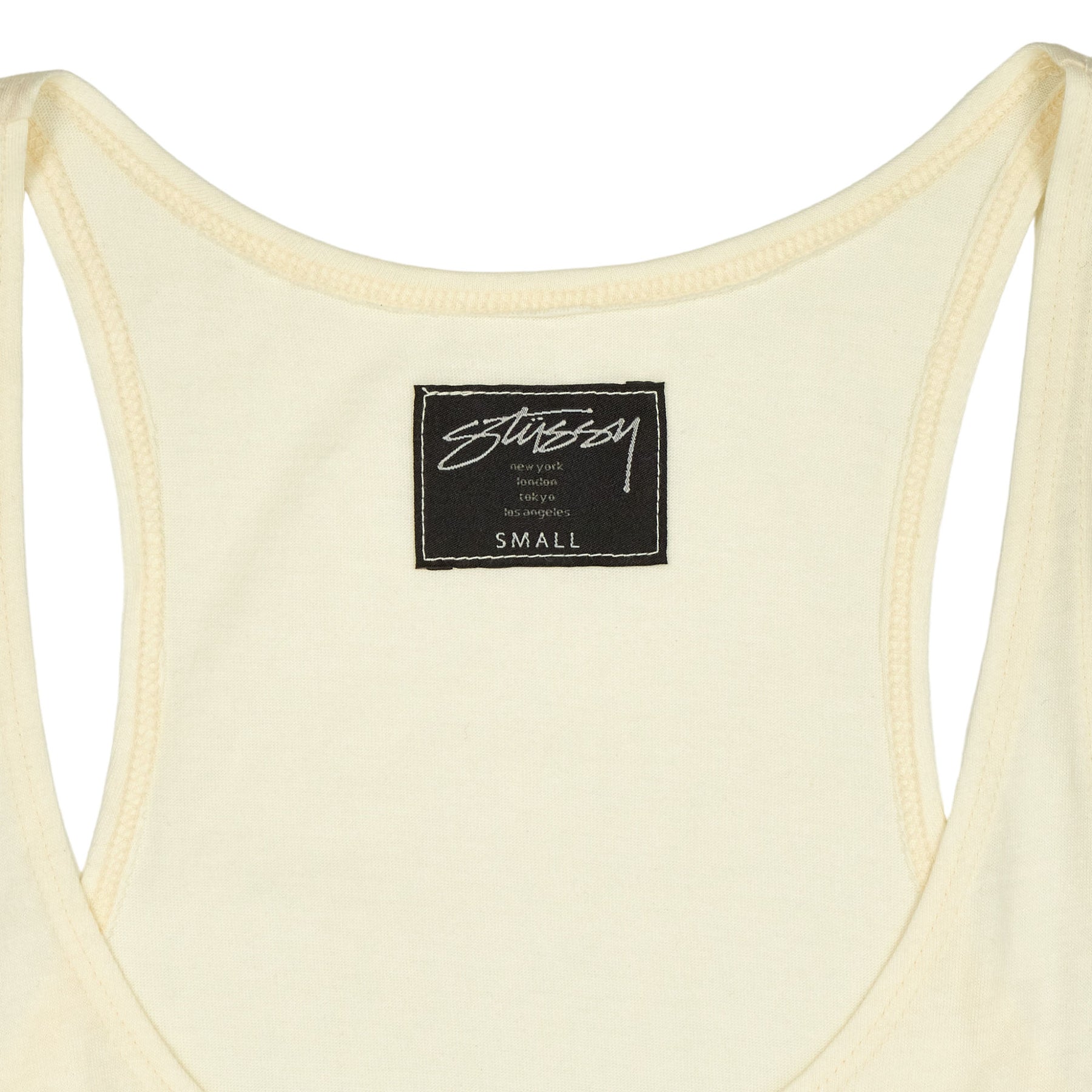 Stussy Ivory Graphic Racerback Tank