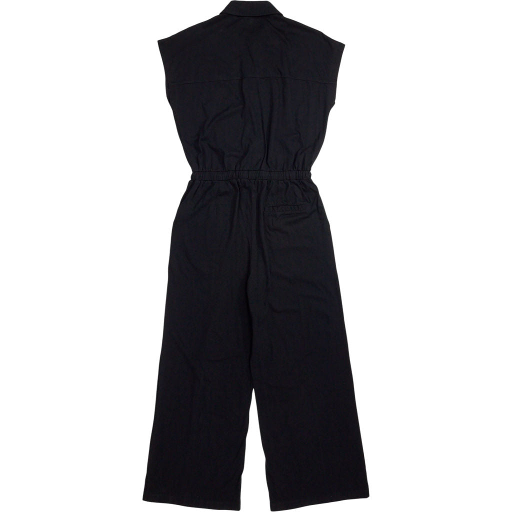 Hush Black Short Sleeve Wide Leg Jumpsuit