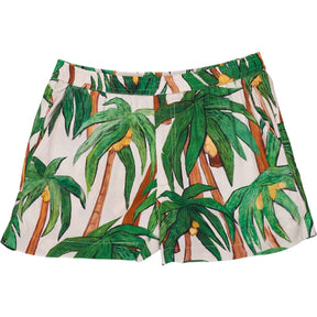 Endless Joy Ecru Multi Palma Short Shorts