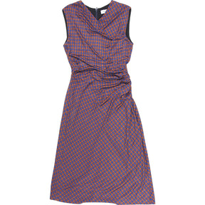 The Fold Blue Orange Patterned Dress