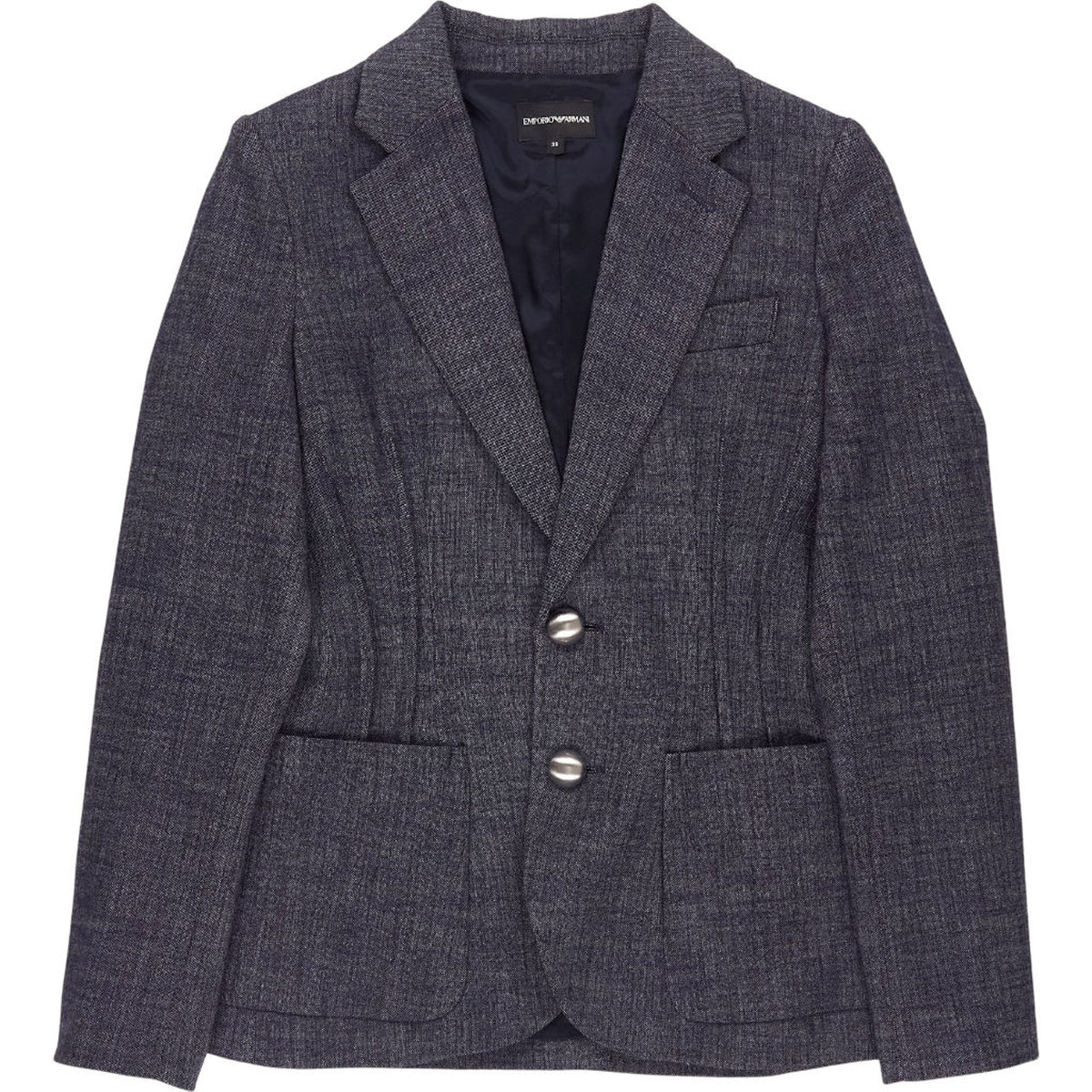 Emporio Armani Blue Wool Blazer Shop from Crisis Online - Main Image