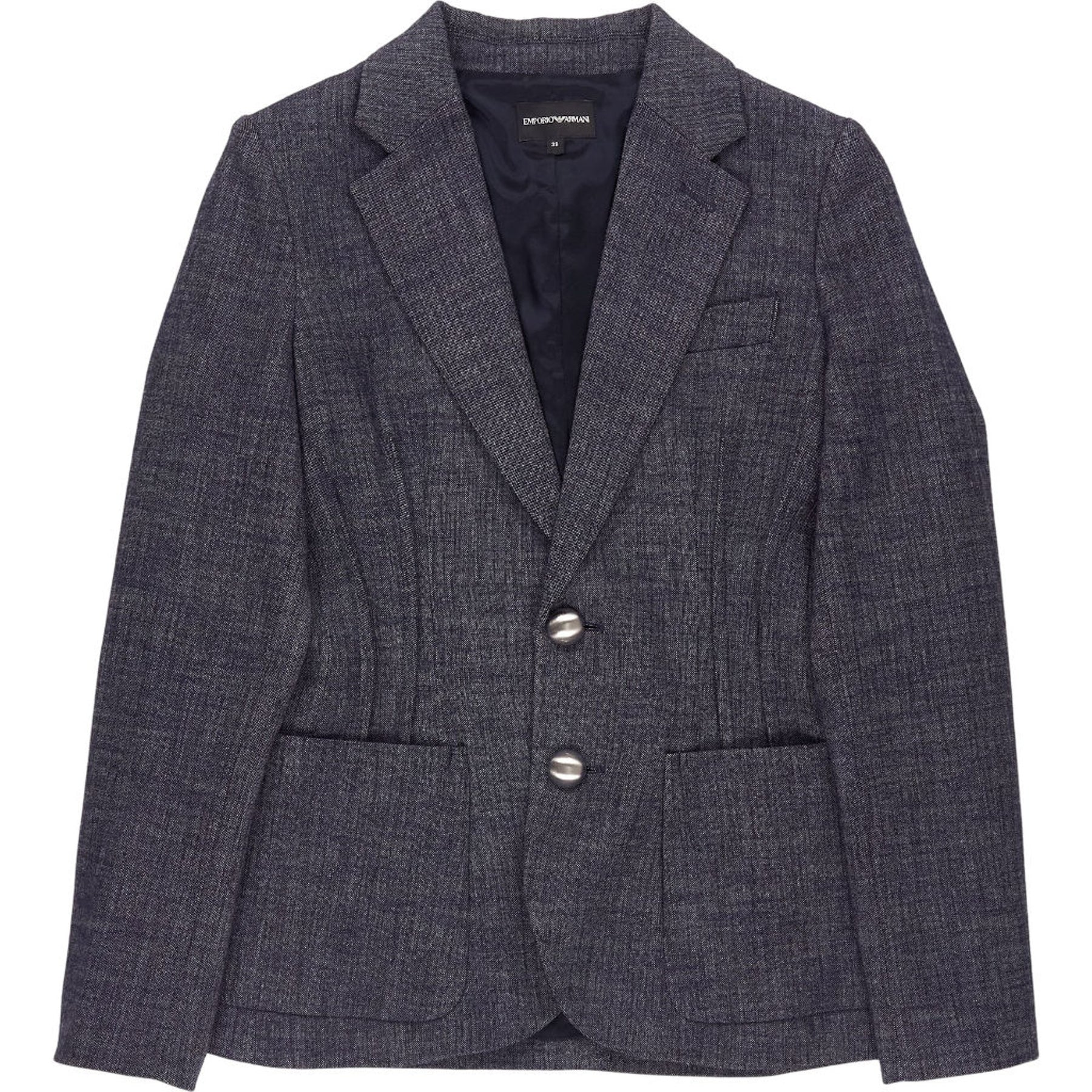 Emporio Armani Blue Wool Blazer
