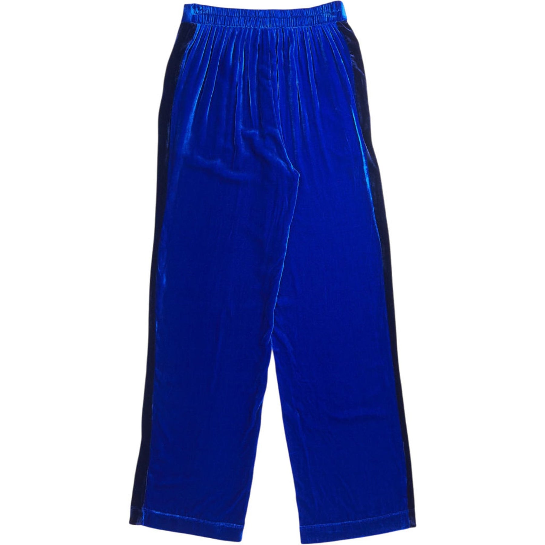 NRBY Blue Silk Blend Trousers
