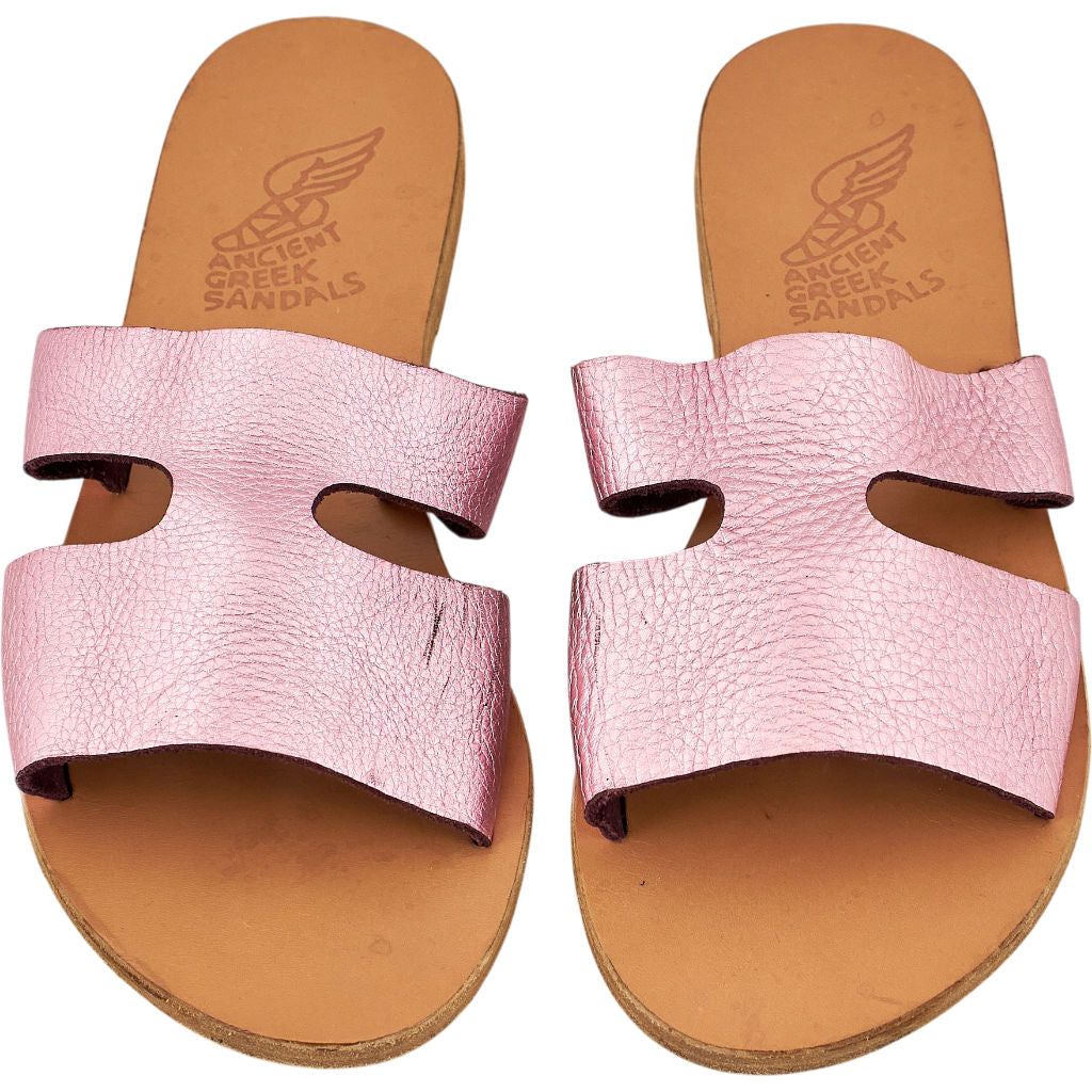 Ancient Greek Sandals Pink Leather Sandals