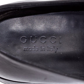 Gucci Black Leather Loafers