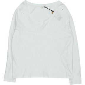 Hush White Cotton Slub Avalon Tee