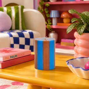 YOD & Co Stripe Pillar Candle - small