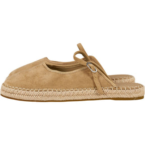Charles & Keith Beige Suede Espadrille Sandals