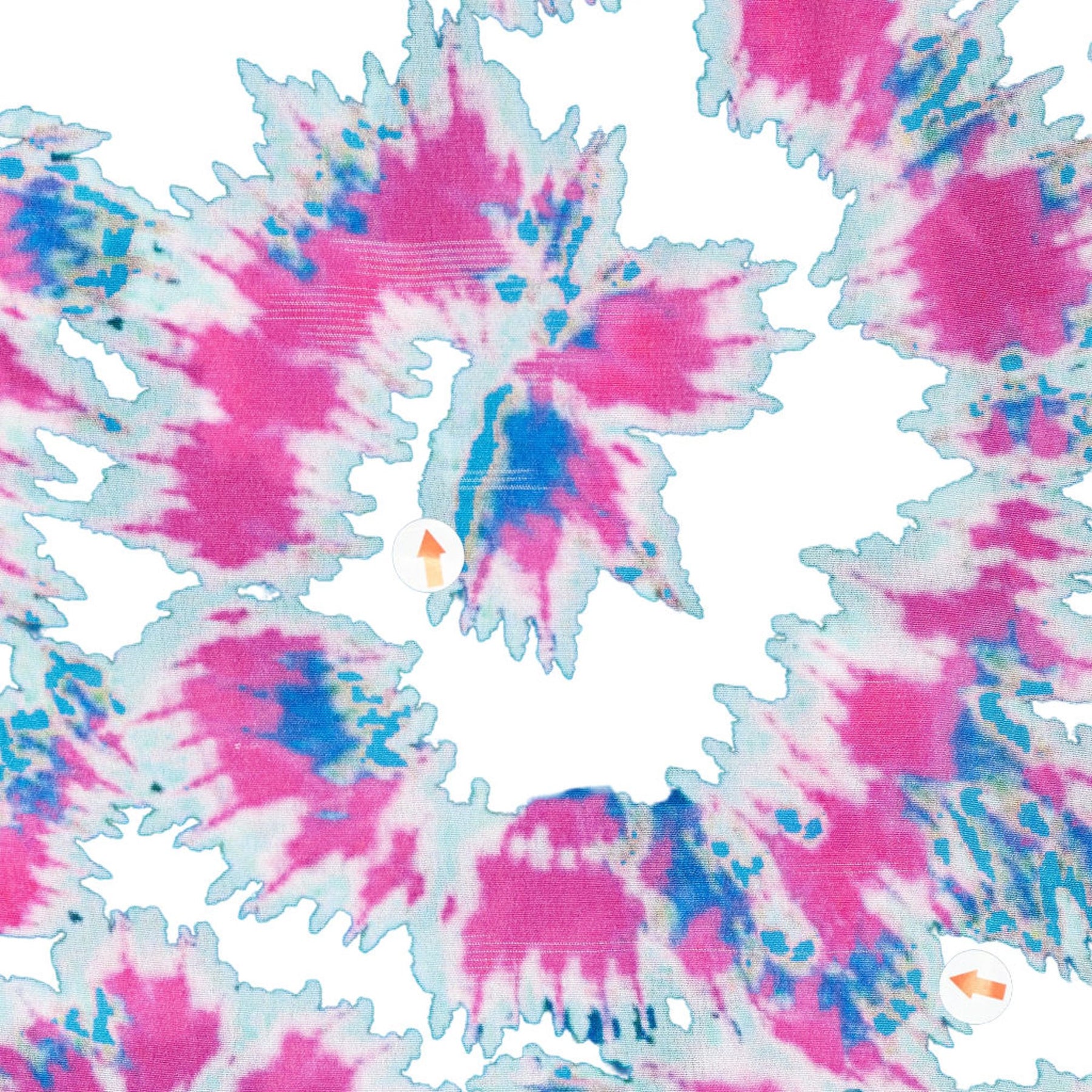 NRBY Blue Pink Floral Midi Dress